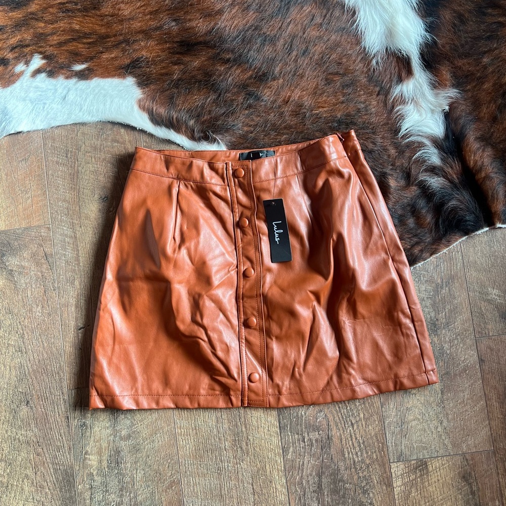 Lulus Leather Skirt
